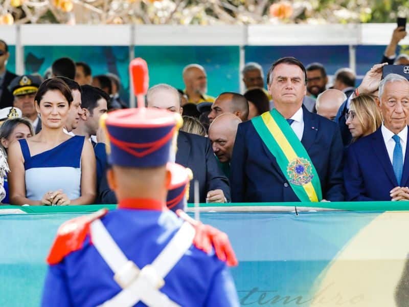 Comemoração do 7 de setembro com Jair Bolsonaro reuniu milhares de pessoas na Esplanada (Foto: Alan Santos/PR)