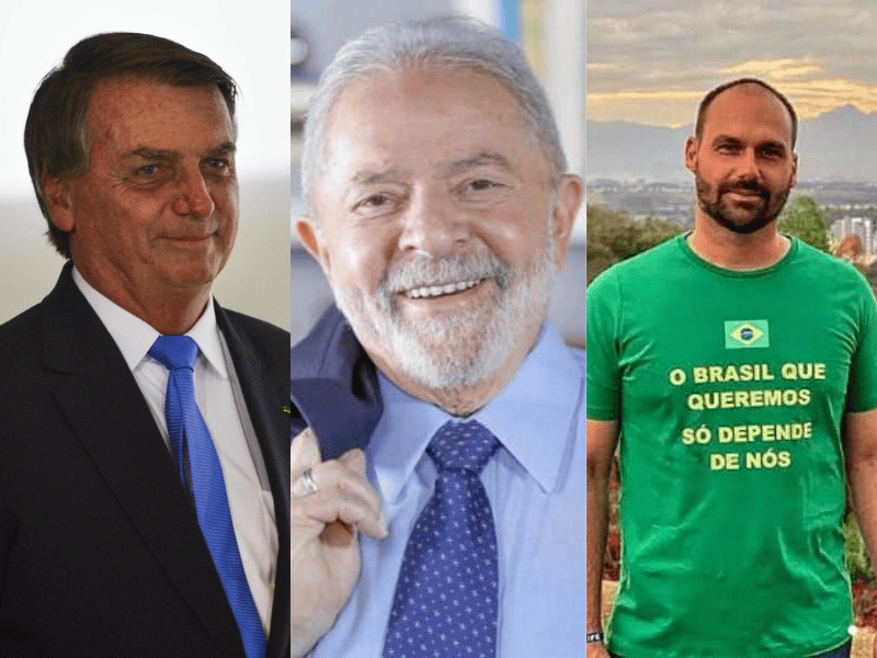 Jair Bolsonaro, Lula e Eduardo Bolsonaro trocam ataques