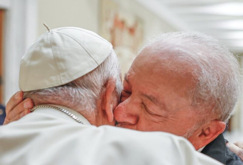 Lula se encontra com o Papa Francisco