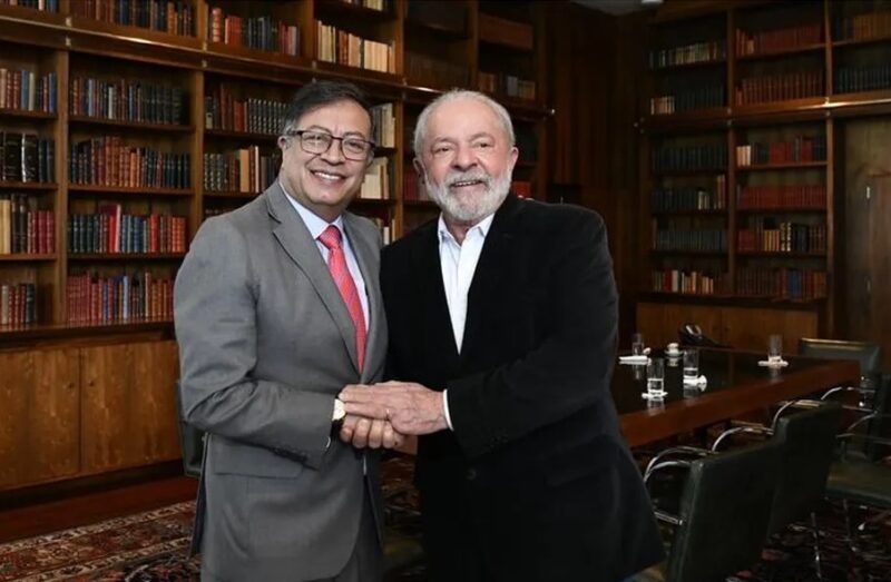 Lula e Gustavo Petro