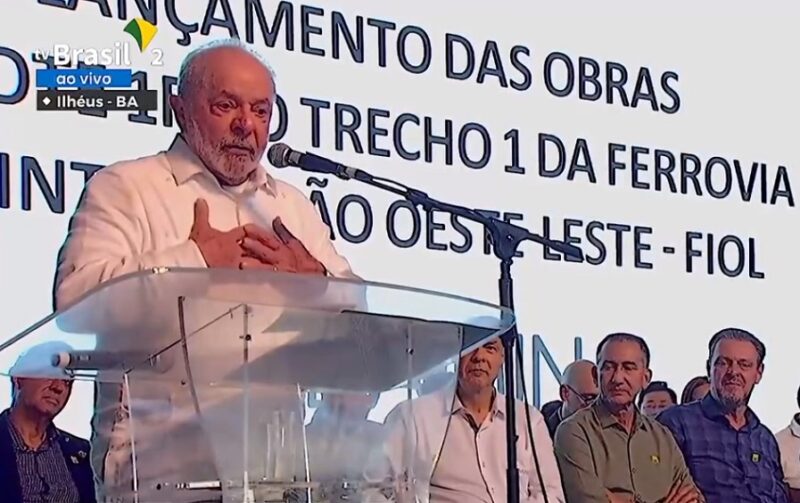 Lula - evento Bahia - Ferrovia