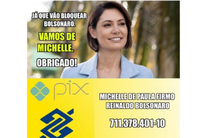 Michelle Bolsonaro - Pix - Campanha