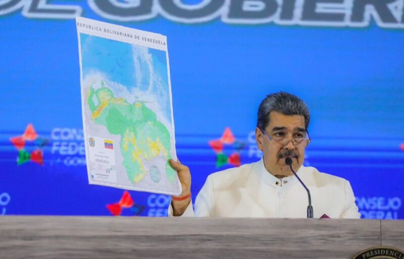 Nicolás Maduro - novo mapa - Venezuela