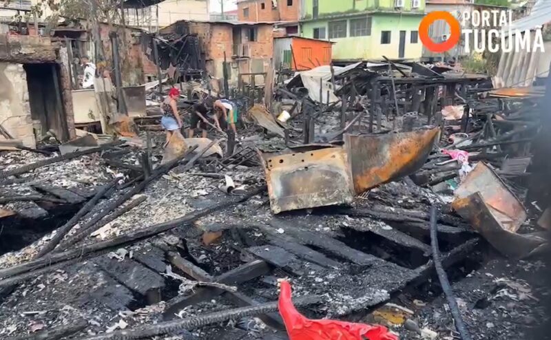 incêndio - Manaus - Praça 14 de Janeiro -Aleam