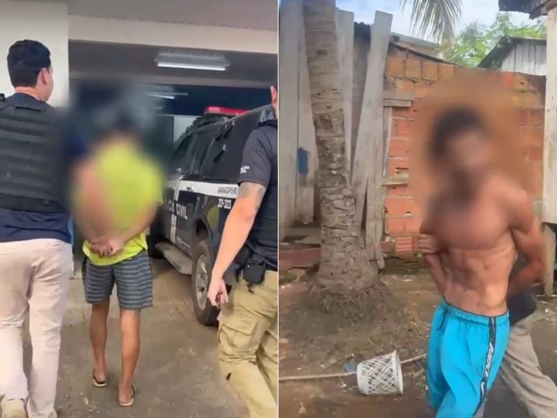 Imagens mostram presos no caso da adolescente violentada e da mulher agredida